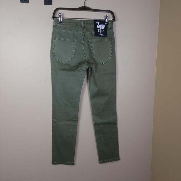 Sandrine Rose x Free People Green Mid-rise Skinny Jeans Size 26 - Picture 5 of 11